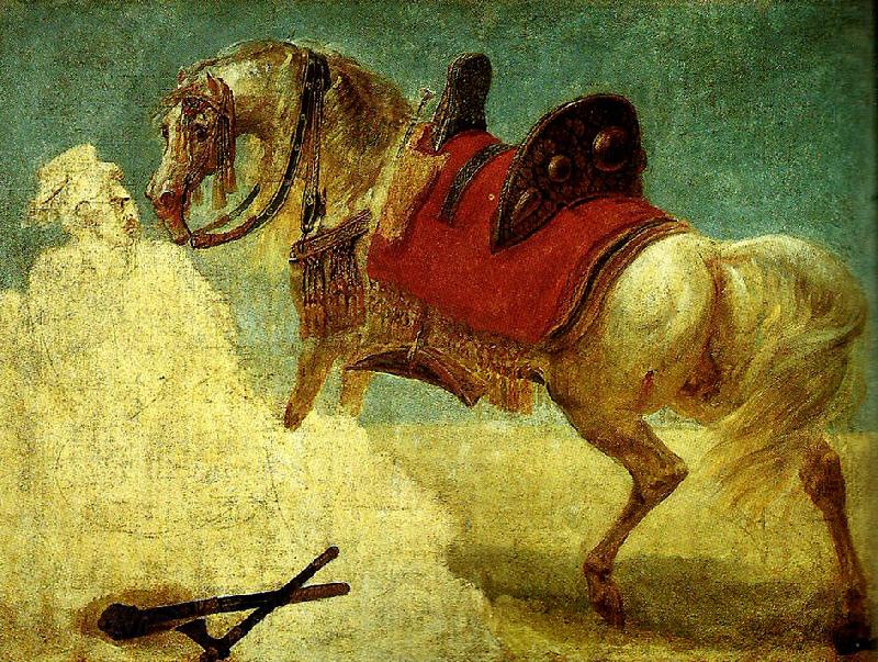 Baron Antoine-Jean Gros cheval arabe Spain oil painting art